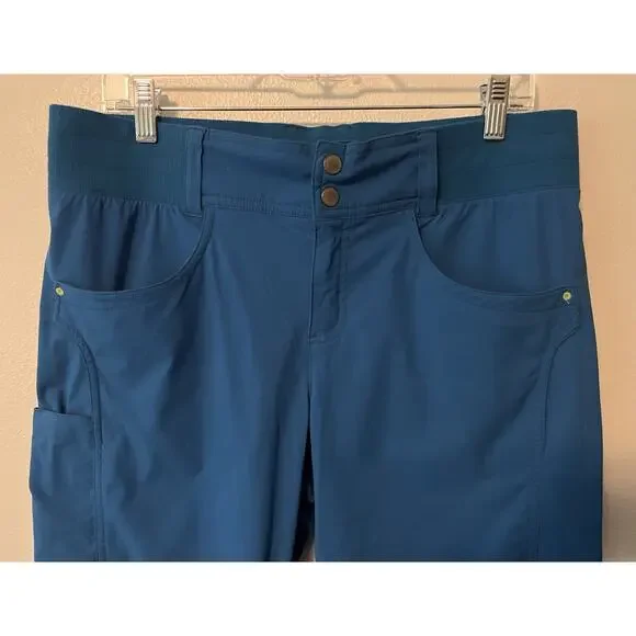 Title Nine Shorts Womens 12 Clamber Hiking Cargo Pocket Performance Stretch Camp - Picture 4 of 12